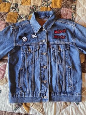 Levi's x Mickey Mouse Denim Jacket - Blue with Red Embroidery